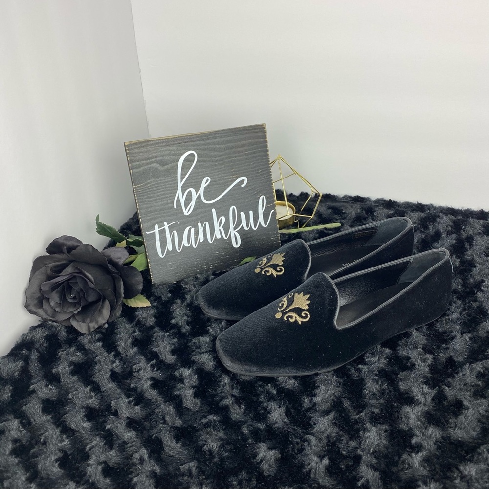 Jacques Levine Velvet Loafers